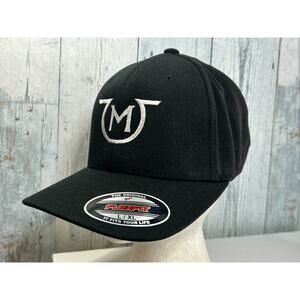 Flexfit Hat Shrimp Logo Cap L/XL Black Stretch Fit Embroidered Seafood Restauran